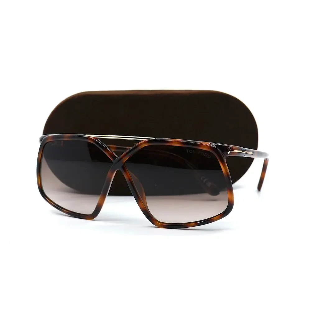 TOM FORD MERYL TF1038/S 52F HAVANA BROWN AUTHENTIC SUNGLASSES - Picture 14 of 15